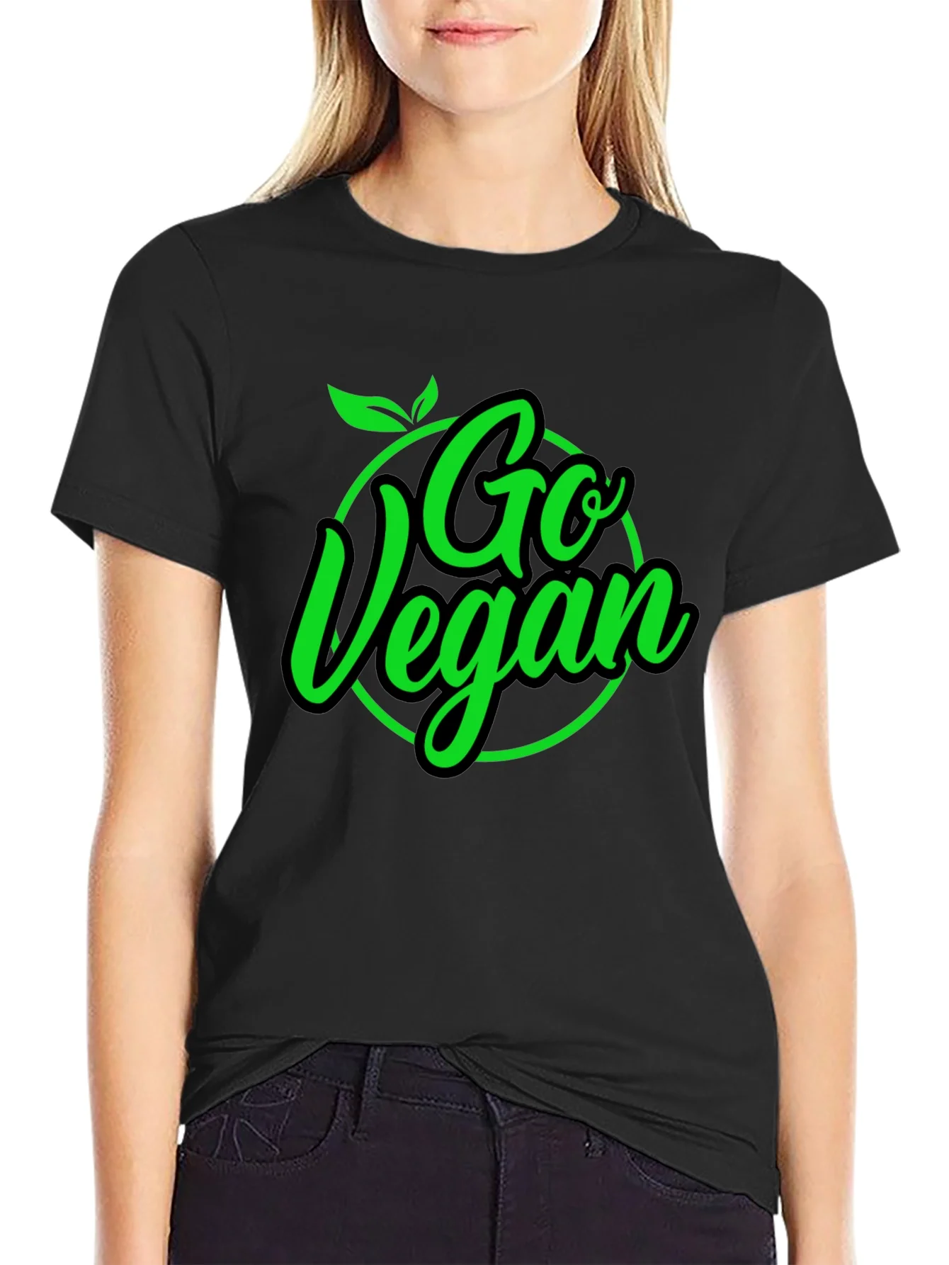Go Vegan Black T-Shirt