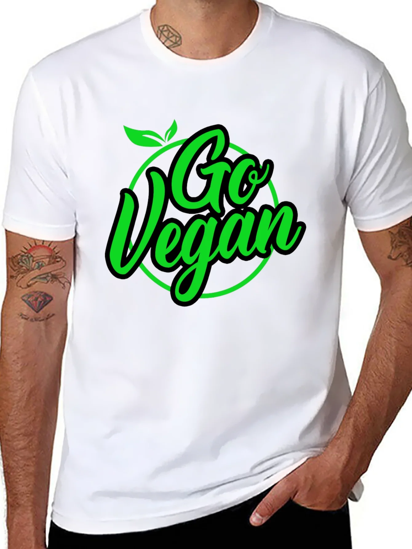 Go Vegan Black T-Shirt