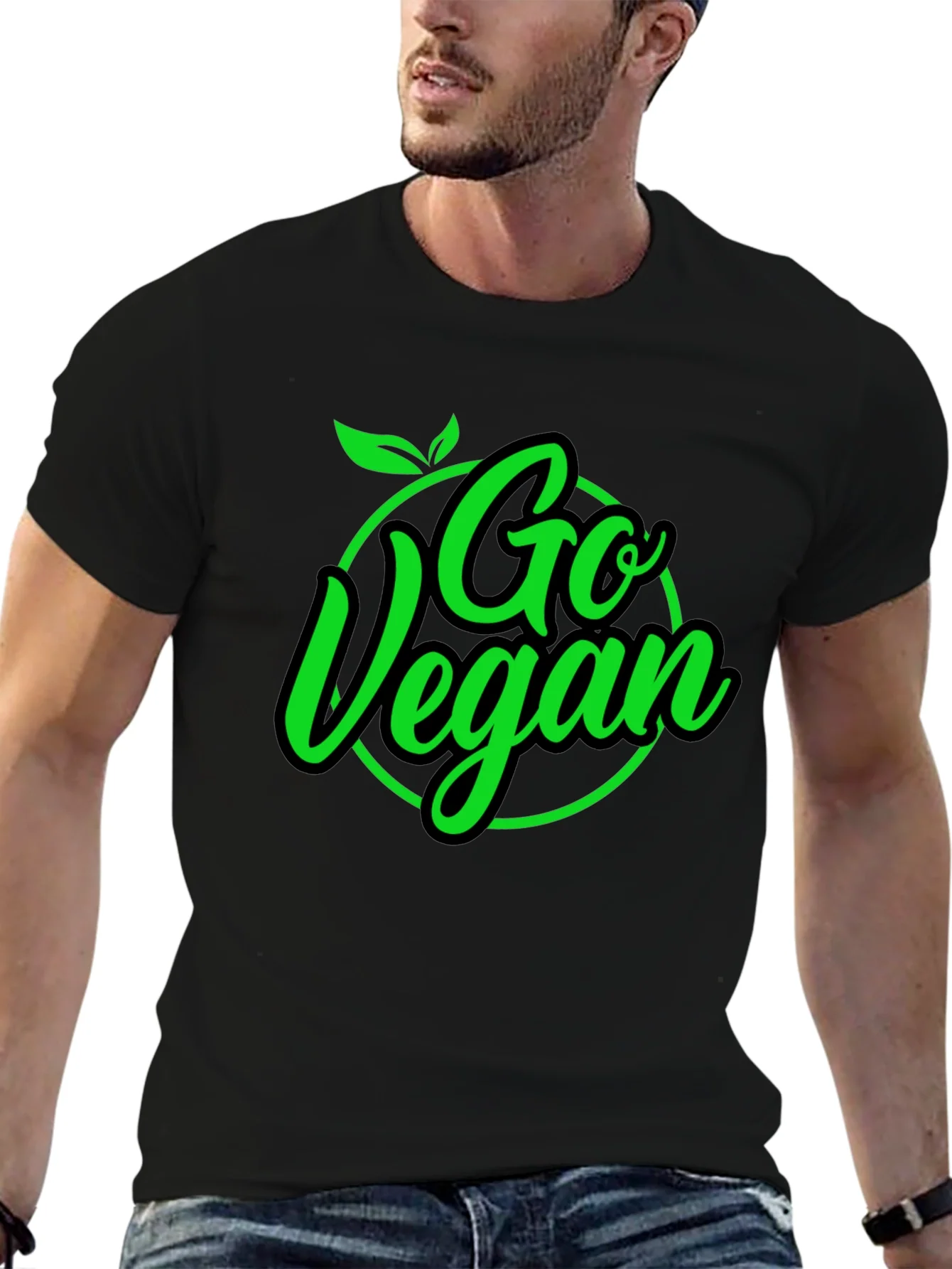 Go Vegan Black T-Shirt