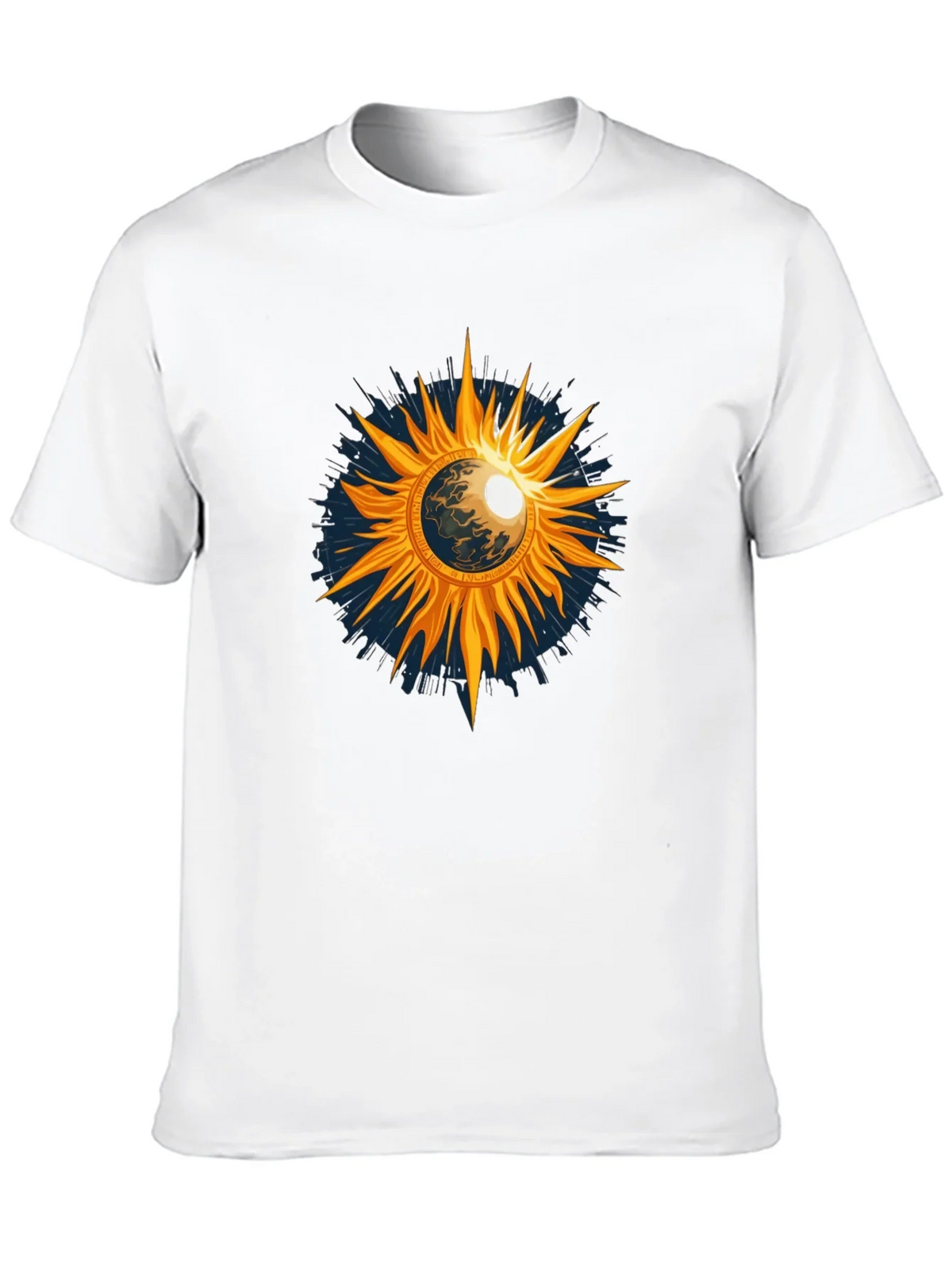 Cosmic Sun Graphic Tee - Black
