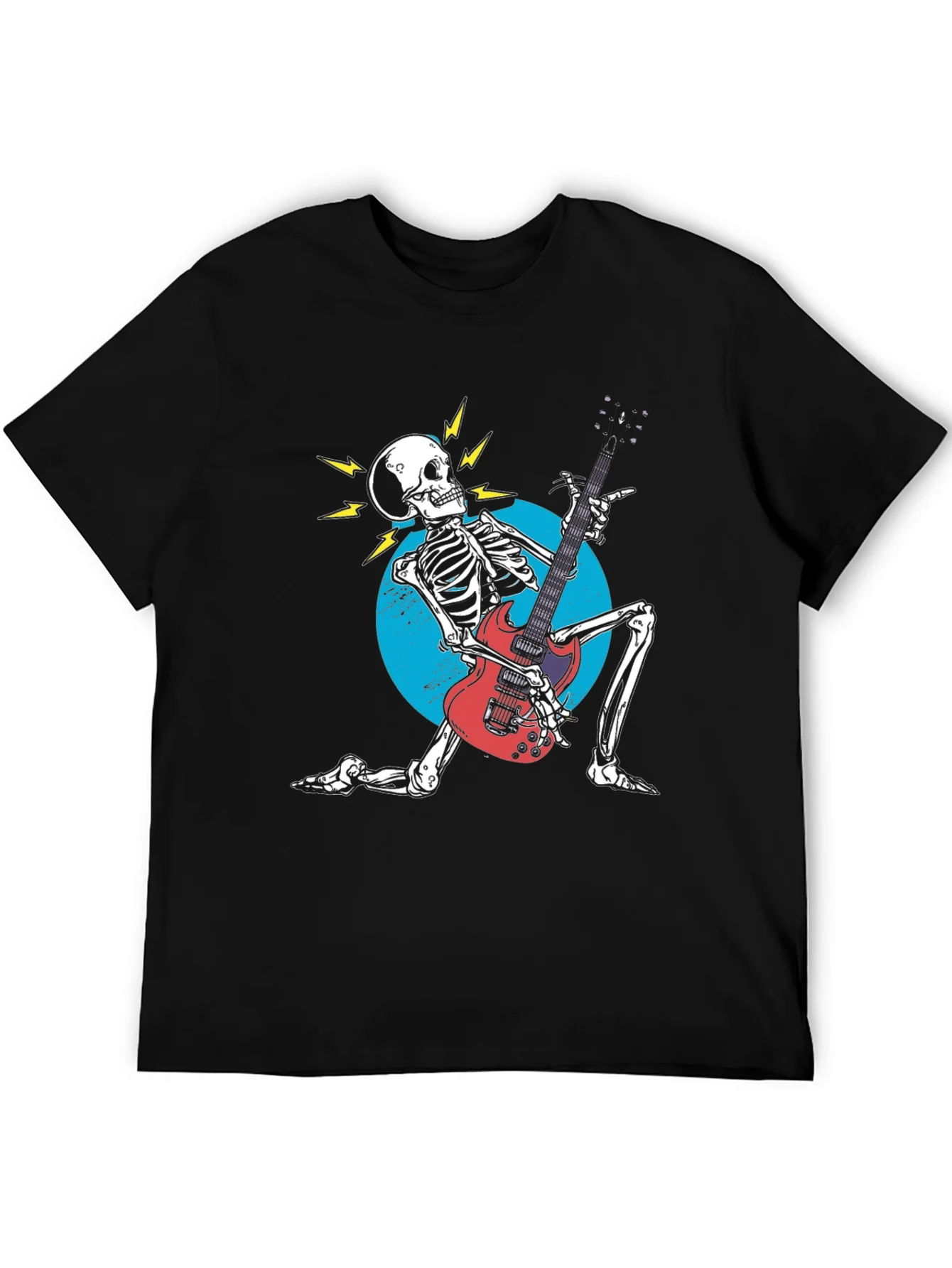 Rock On! Skeleton Guitarist Graphic Tee