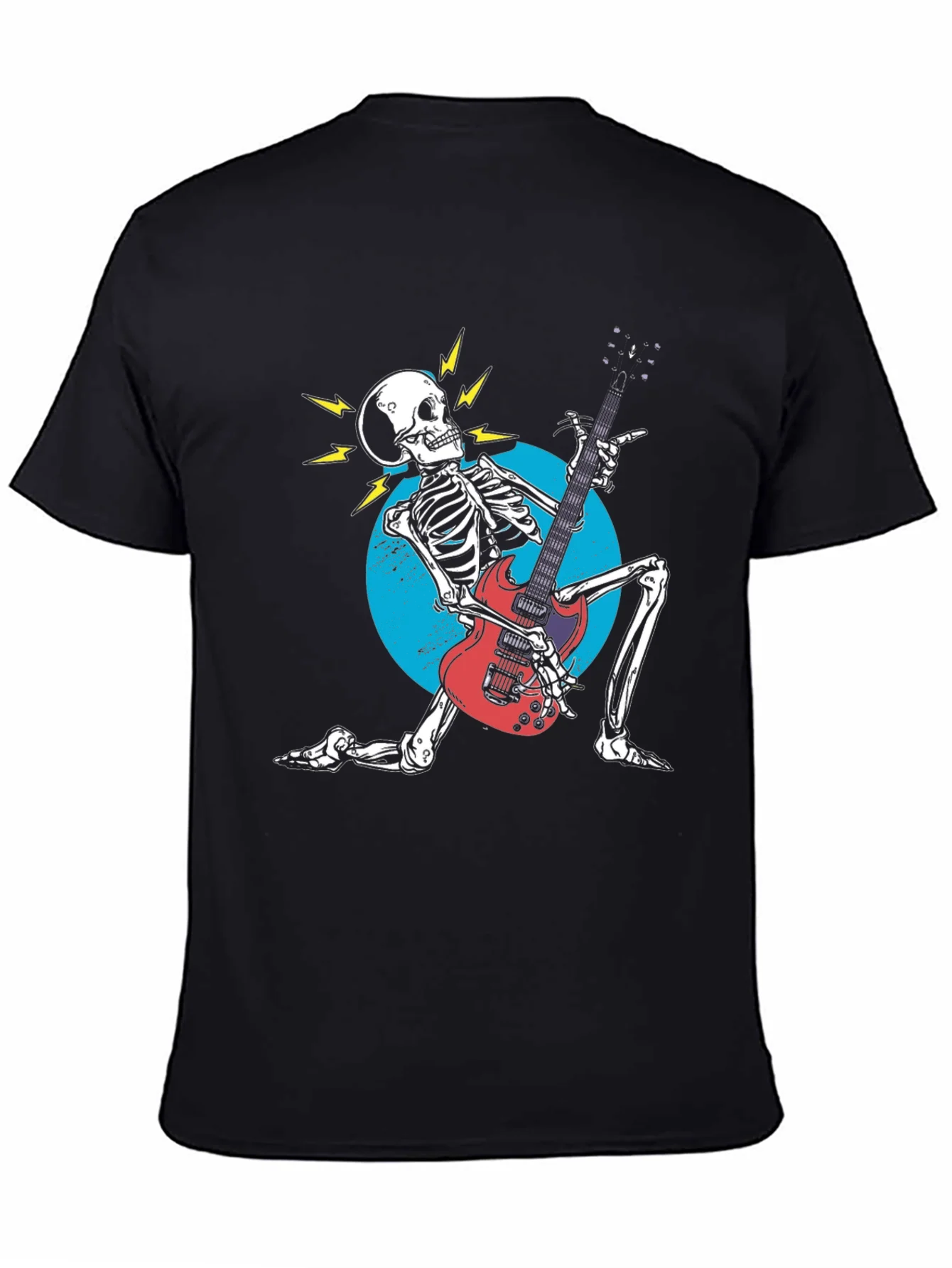 Rock On! Skeleton Guitarist Graphic Tee