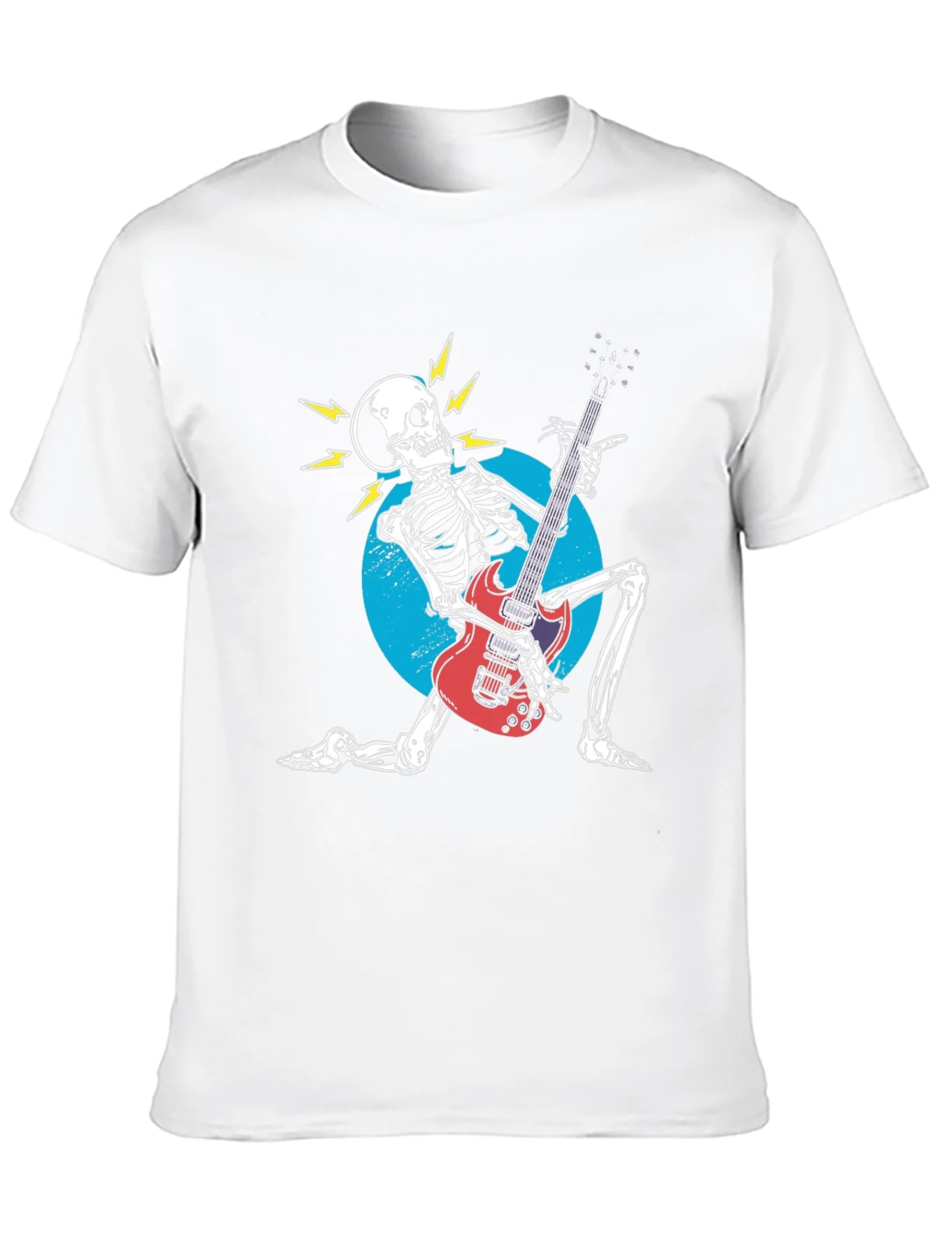 Rock On! Skeleton Guitarist Graphic Tee