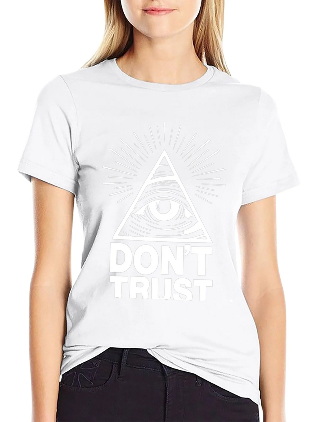 Dont Trust All Seeing Eye Graphic T-Shirt