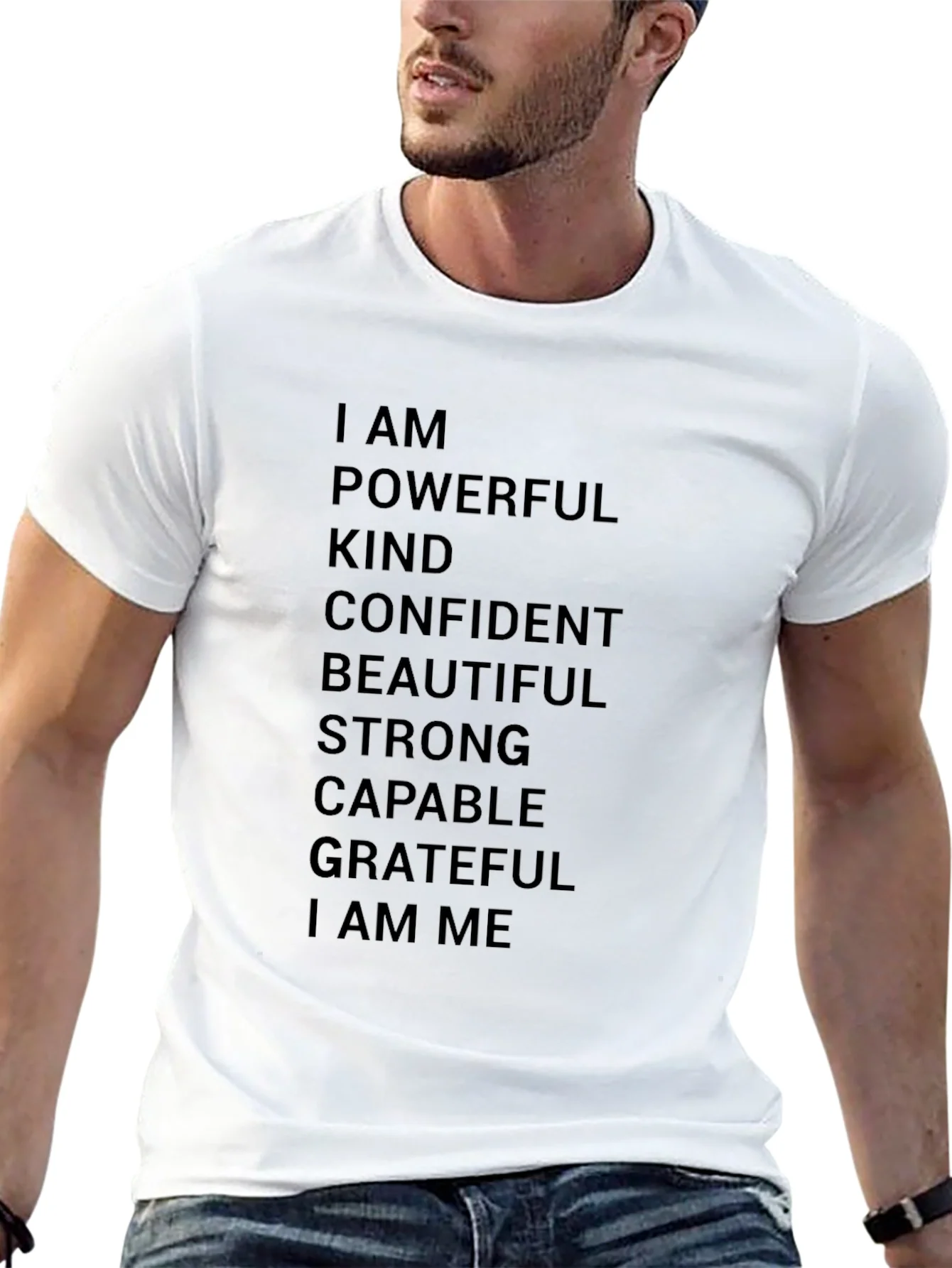 Empowering Affirmations T-Shirt - Black