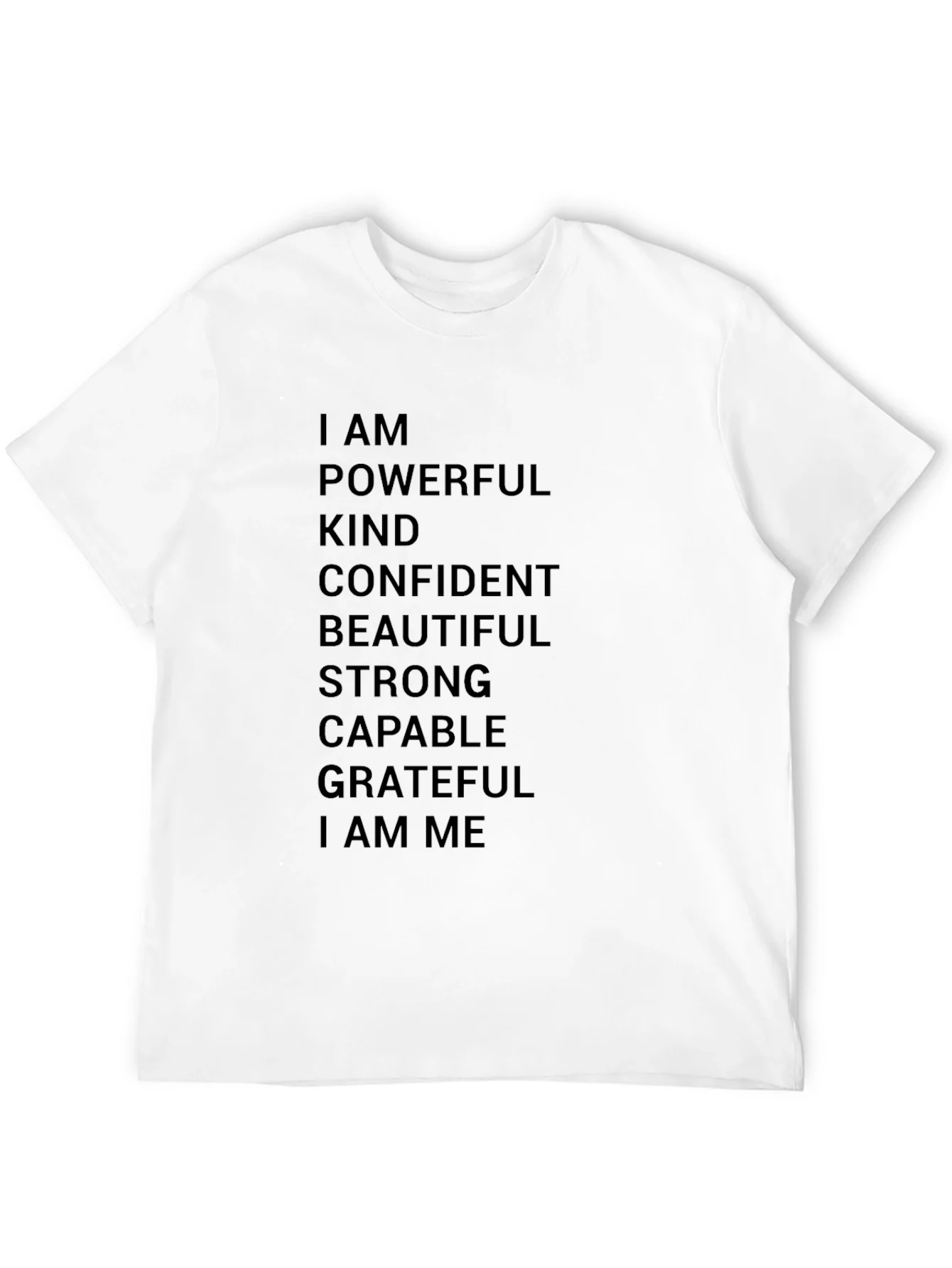 Empowering Affirmations T-Shirt - Black