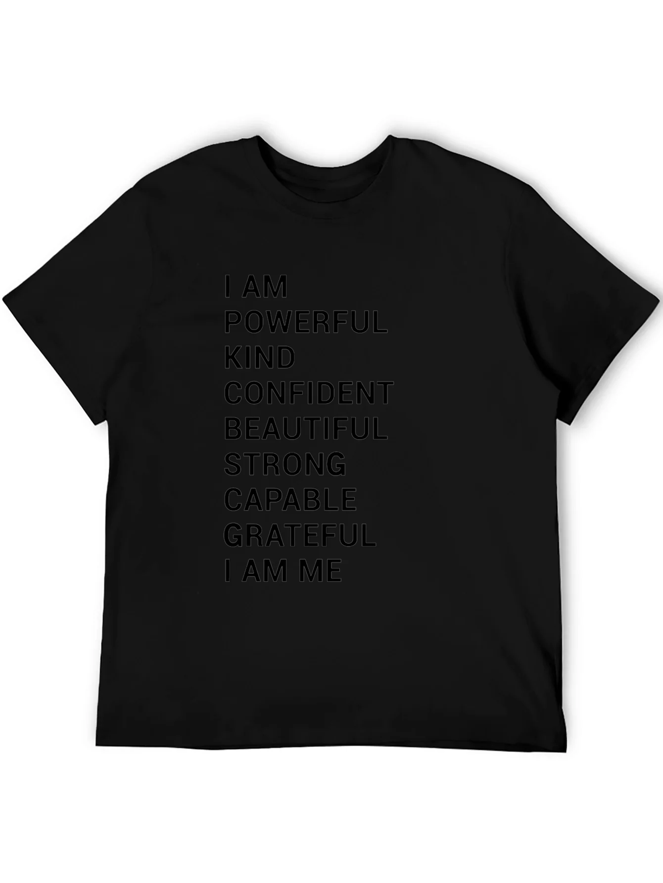 Empowering Affirmations T-Shirt - Black