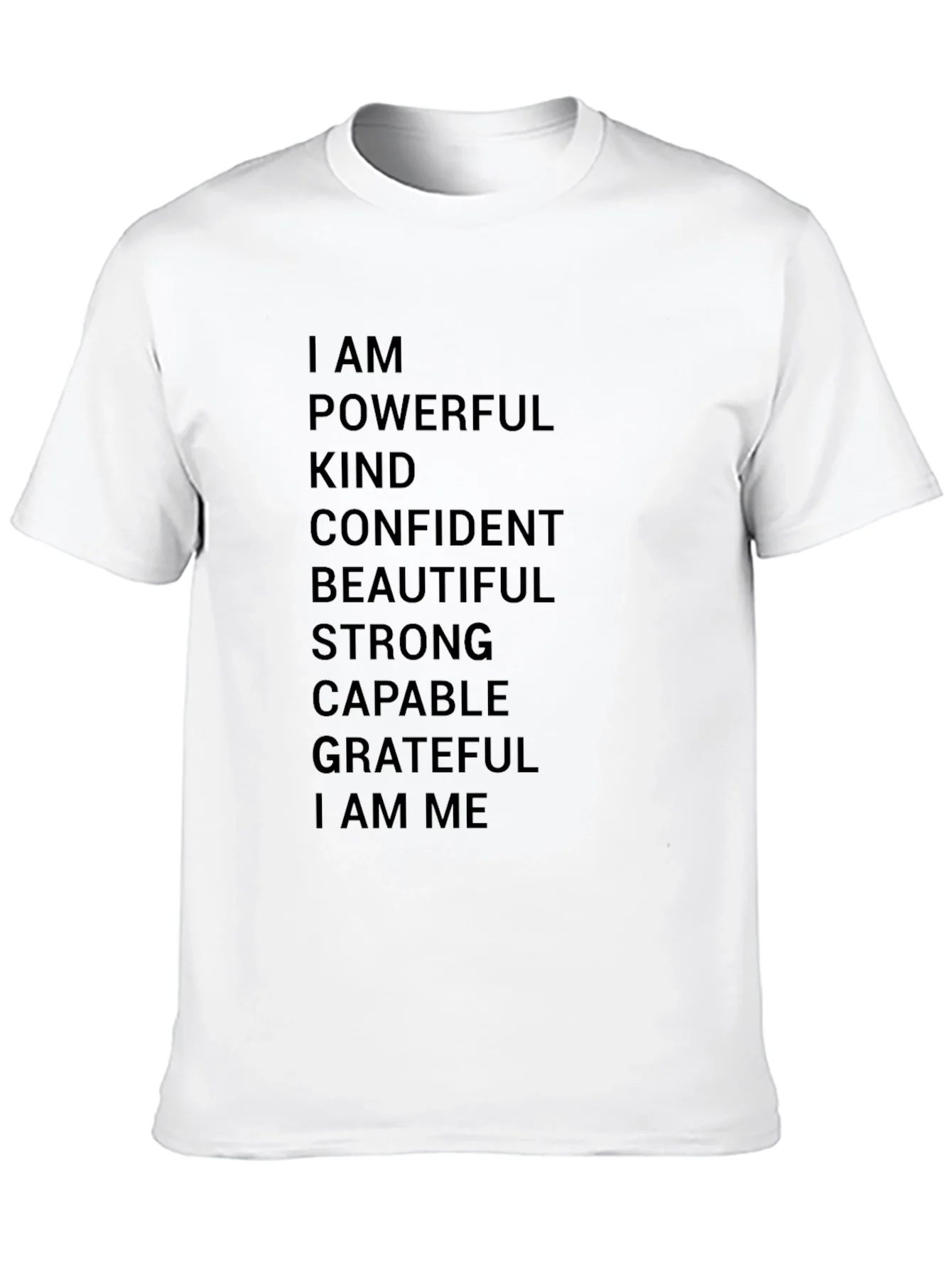 Empowering Affirmations T-Shirt - Black