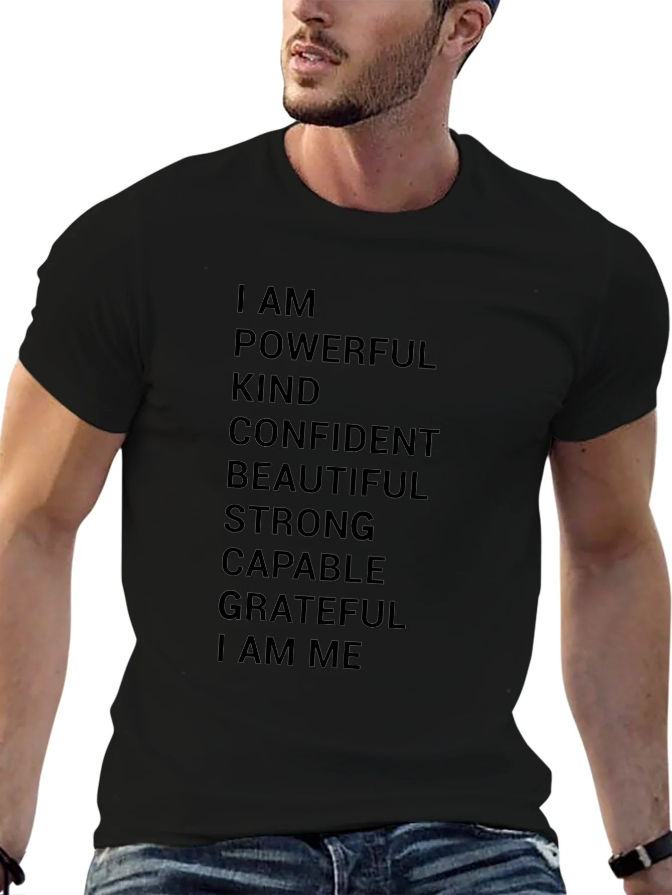 Empowering Affirmations T-Shirt - Black