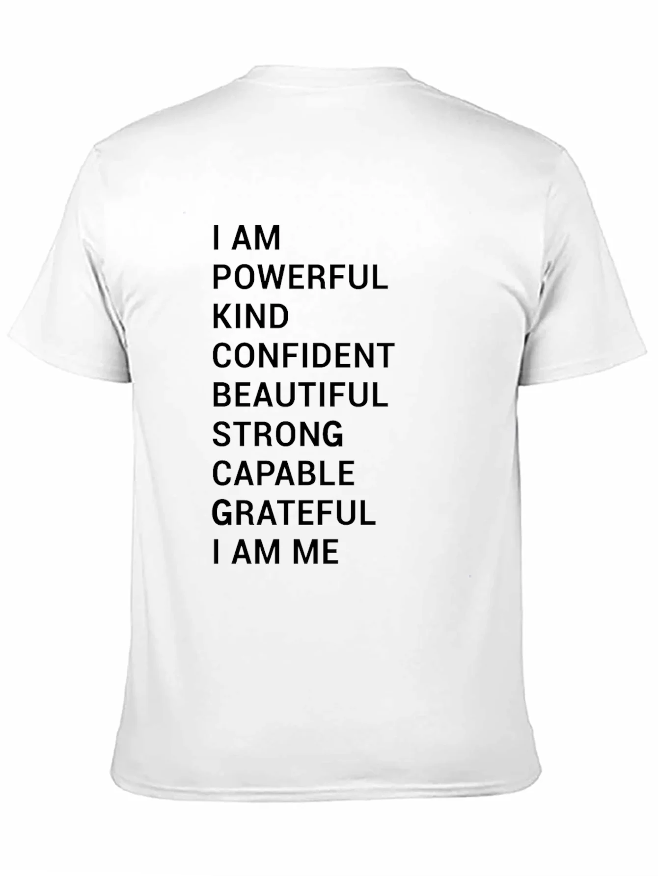 Empowering Affirmations T-Shirt - Black