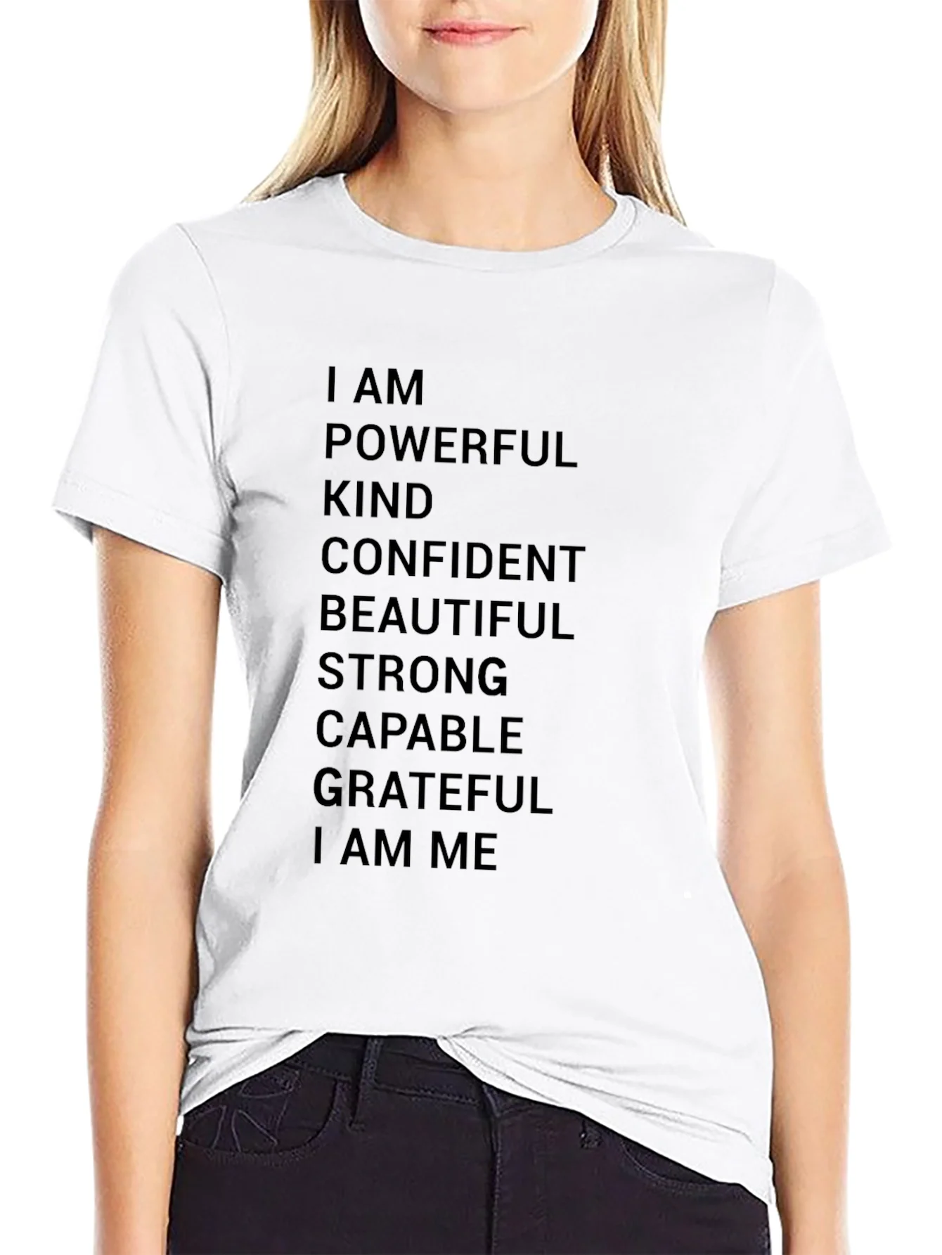 Empowering Affirmations T-Shirt - Black