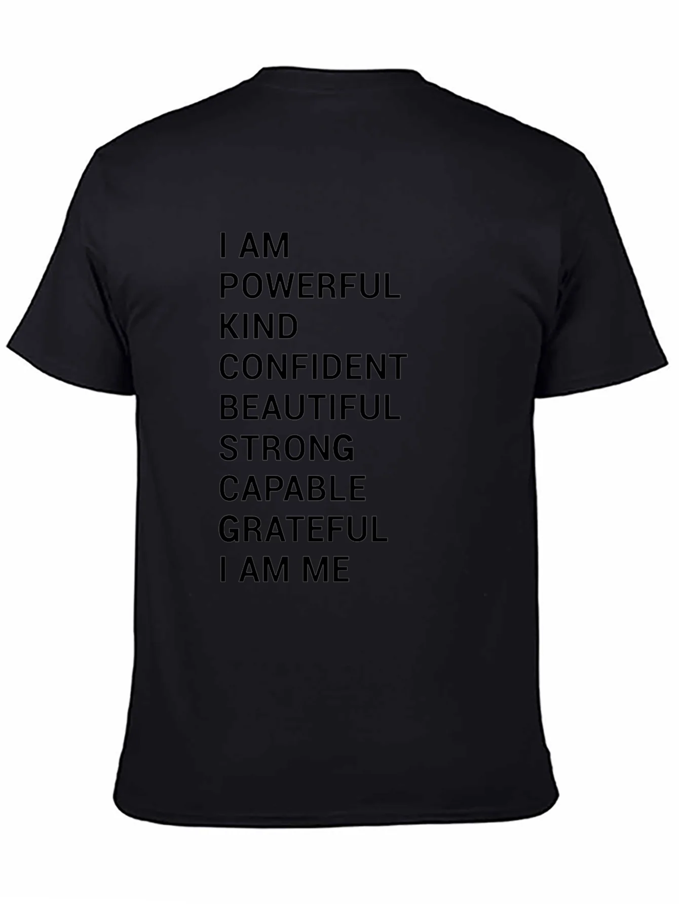 Empowering Affirmations T-Shirt - Black