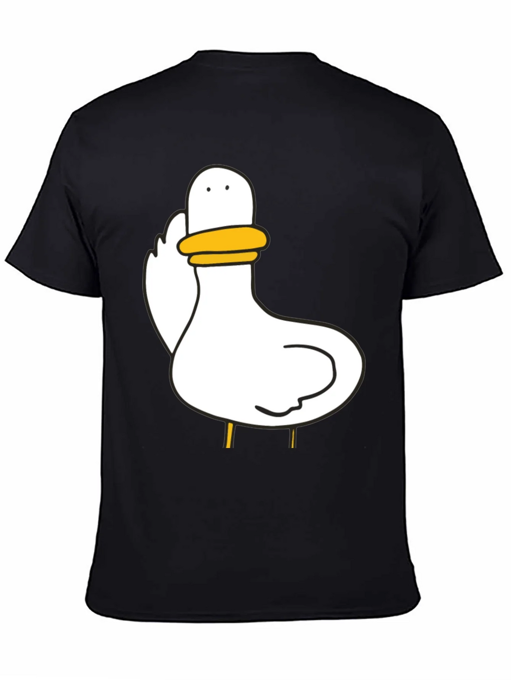 Duck Graphic Black T-Shirt Unisex Cotton Tee