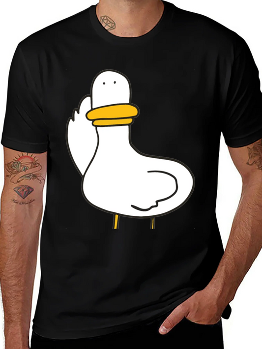 Duck Graphic Black T-Shirt Unisex Cotton Tee