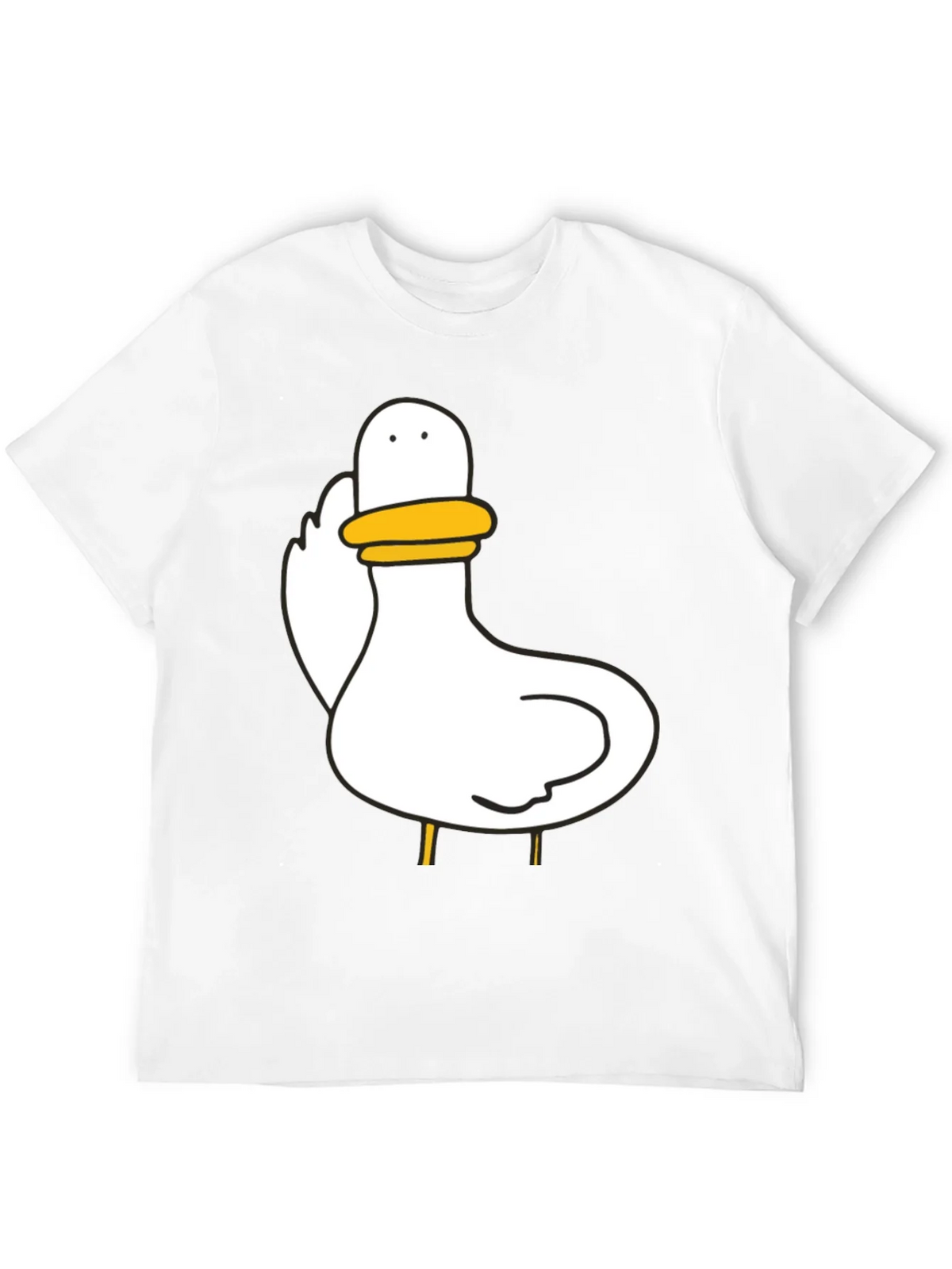 Duck Graphic Black T-Shirt Unisex Cotton Tee