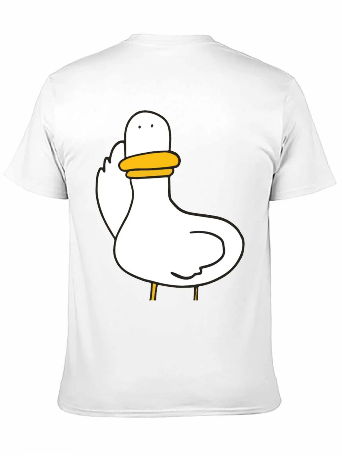 Duck Graphic Black T-Shirt Unisex Cotton Tee