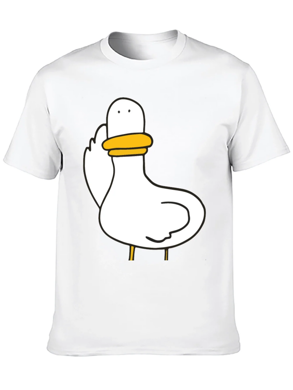 Duck Graphic Black T-Shirt Unisex Cotton Tee