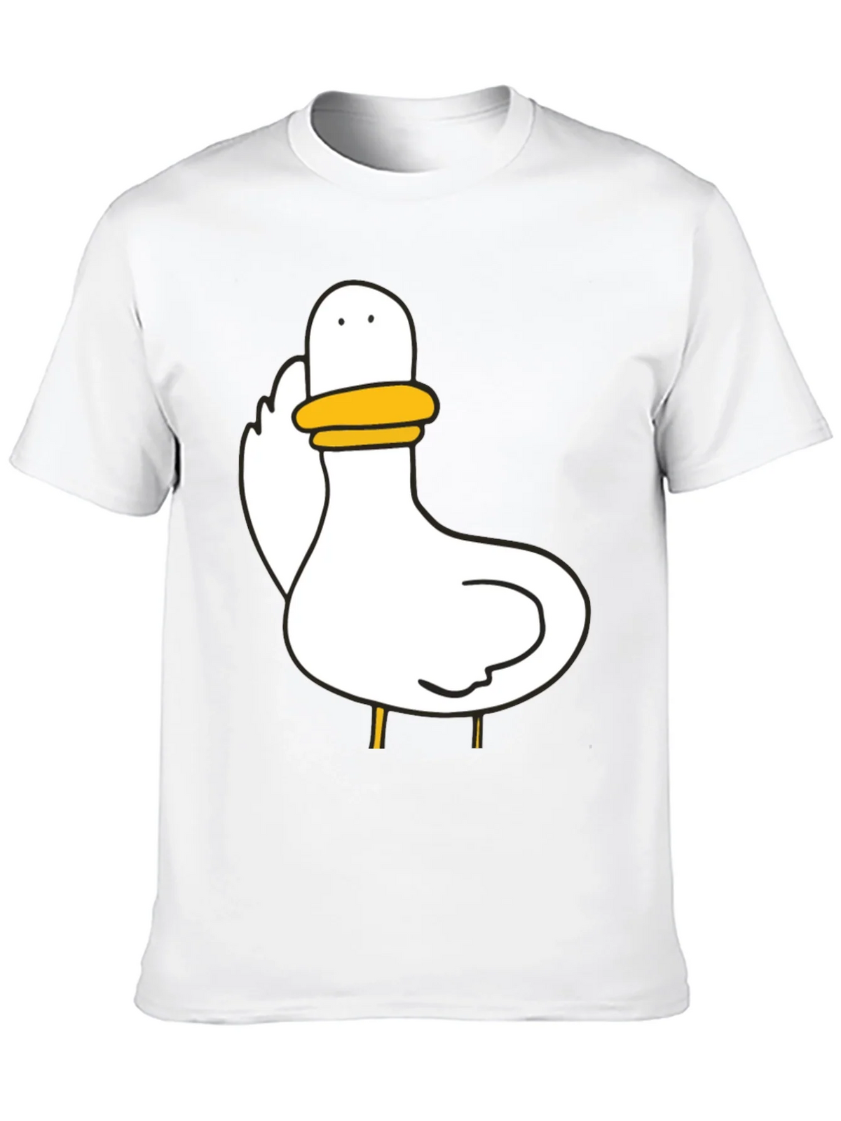 Duck Graphic Black T-Shirt Unisex Cotton Tee
