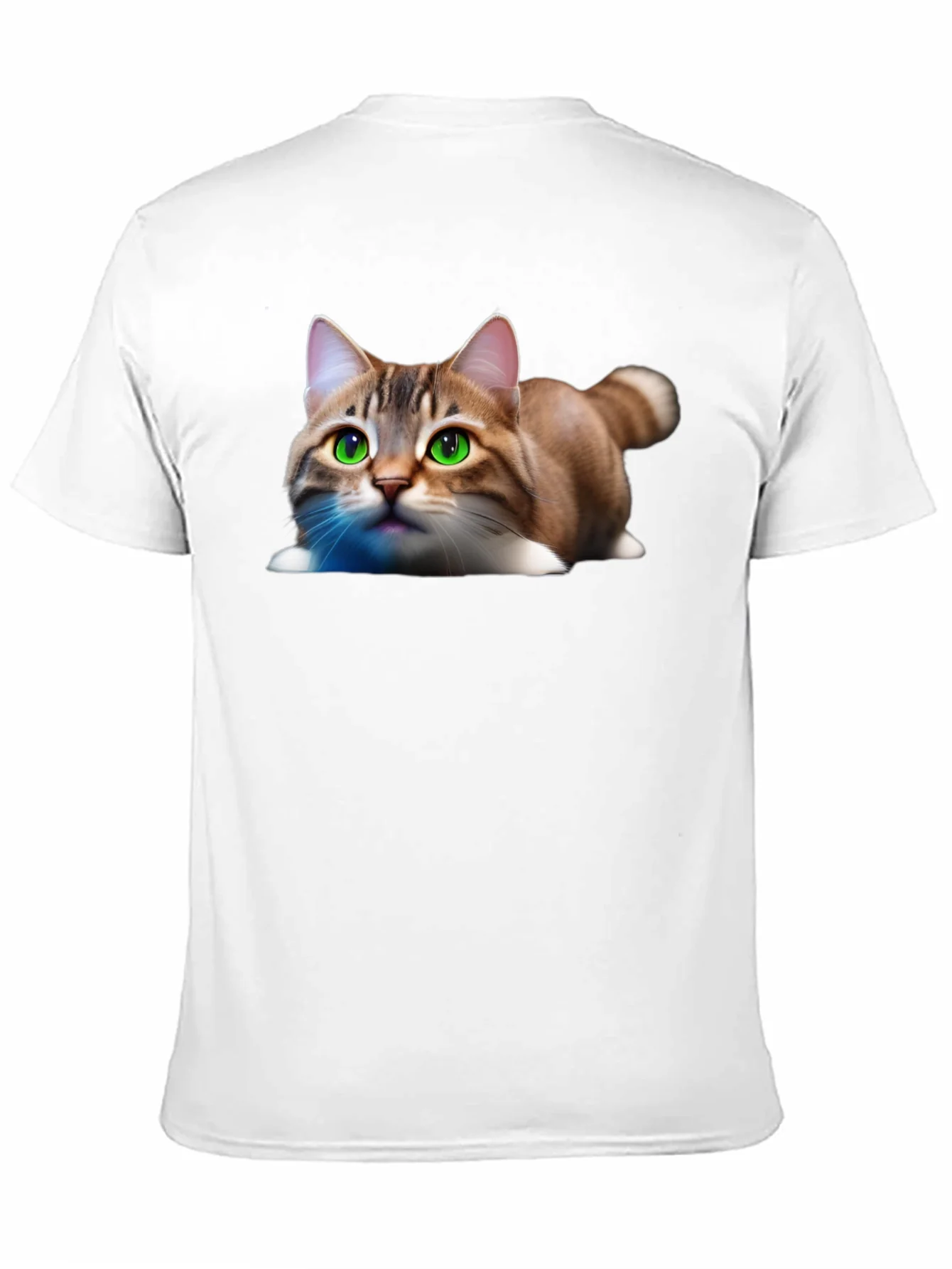 Cute Cat Graphic Tee - Soft Cotton Blend Shirt