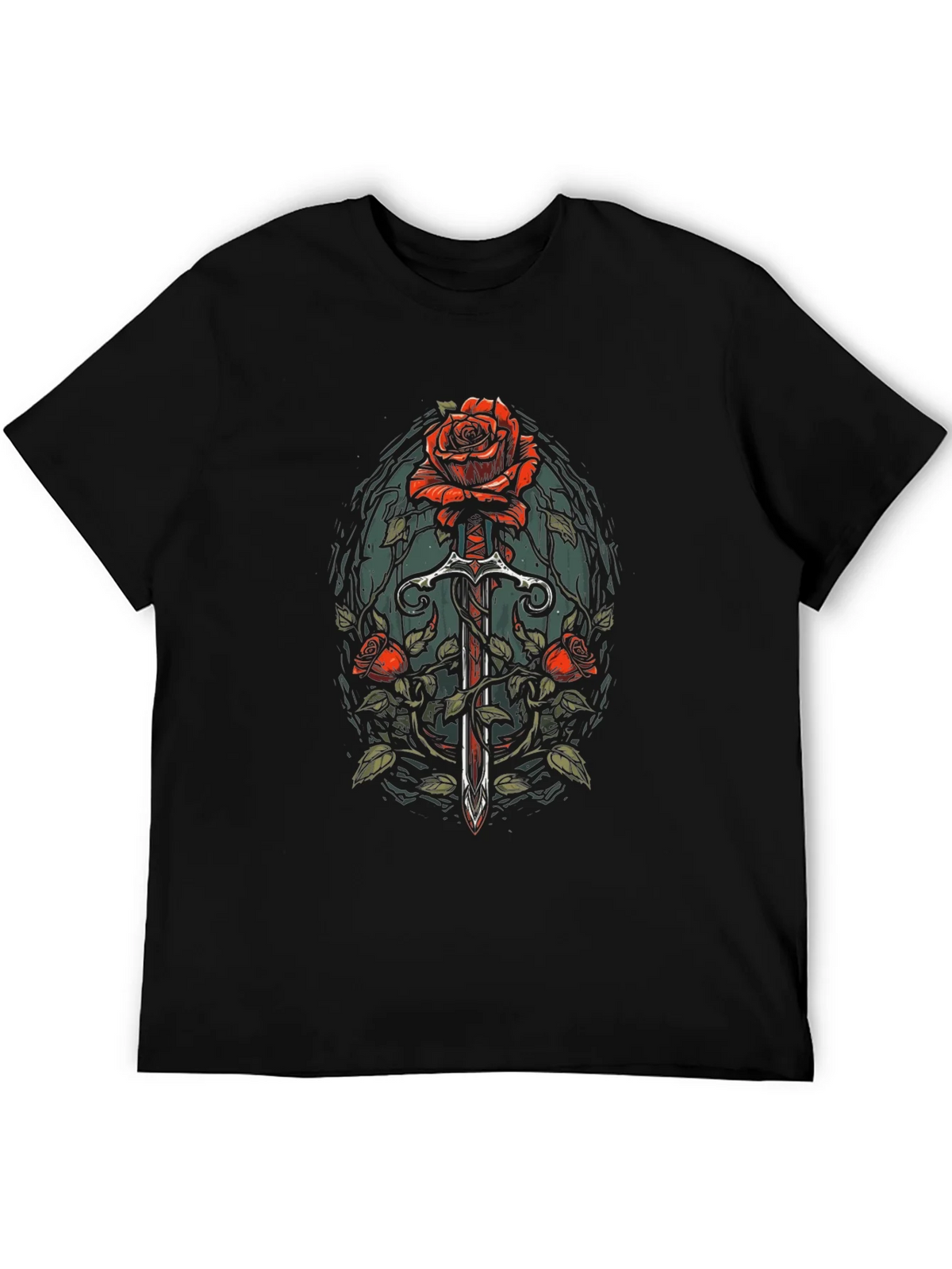 Rose and Sword Graphic Tee