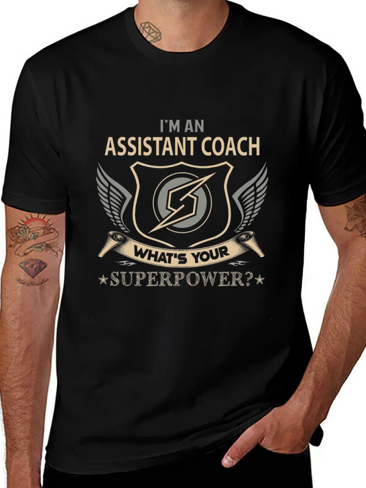 Assistant Coach Superpower Graphic T-Shirt