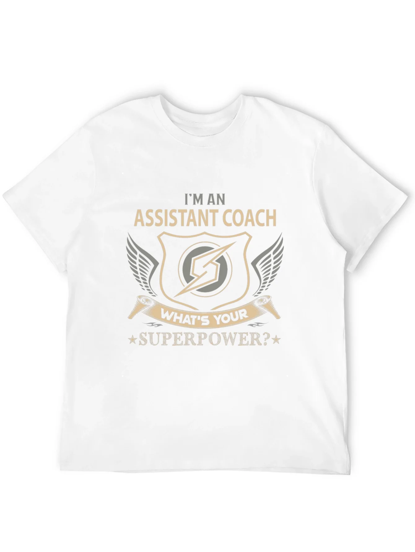 Assistant Coach Superpower Graphic T-Shirt
