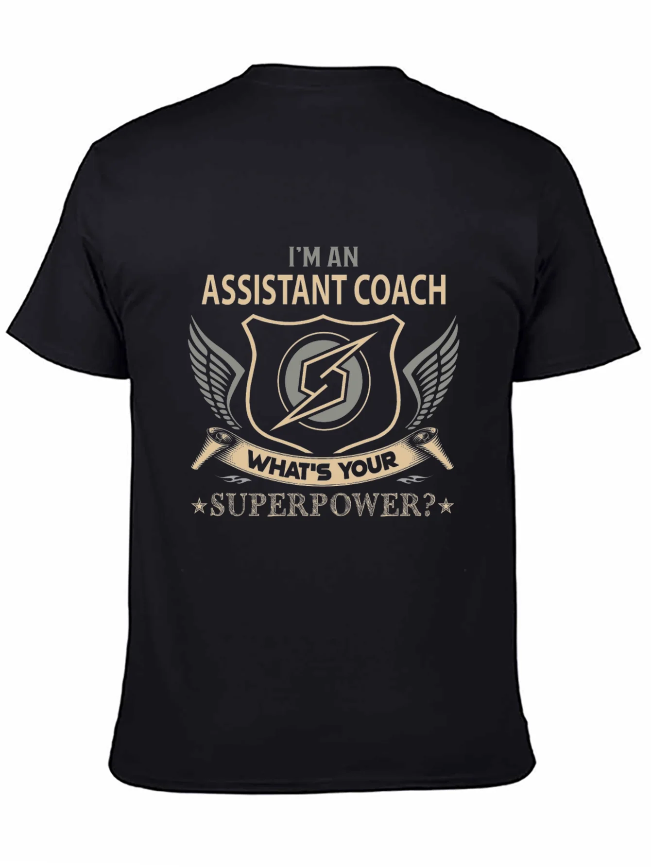 Assistant Coach Superpower Graphic T-Shirt