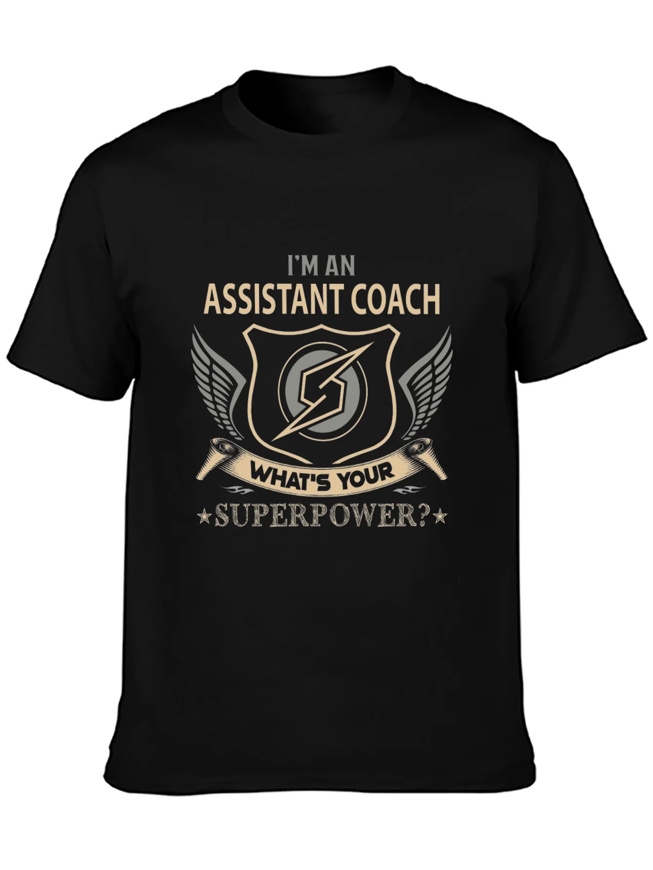 Assistant Coach Superpower Graphic T-Shirt