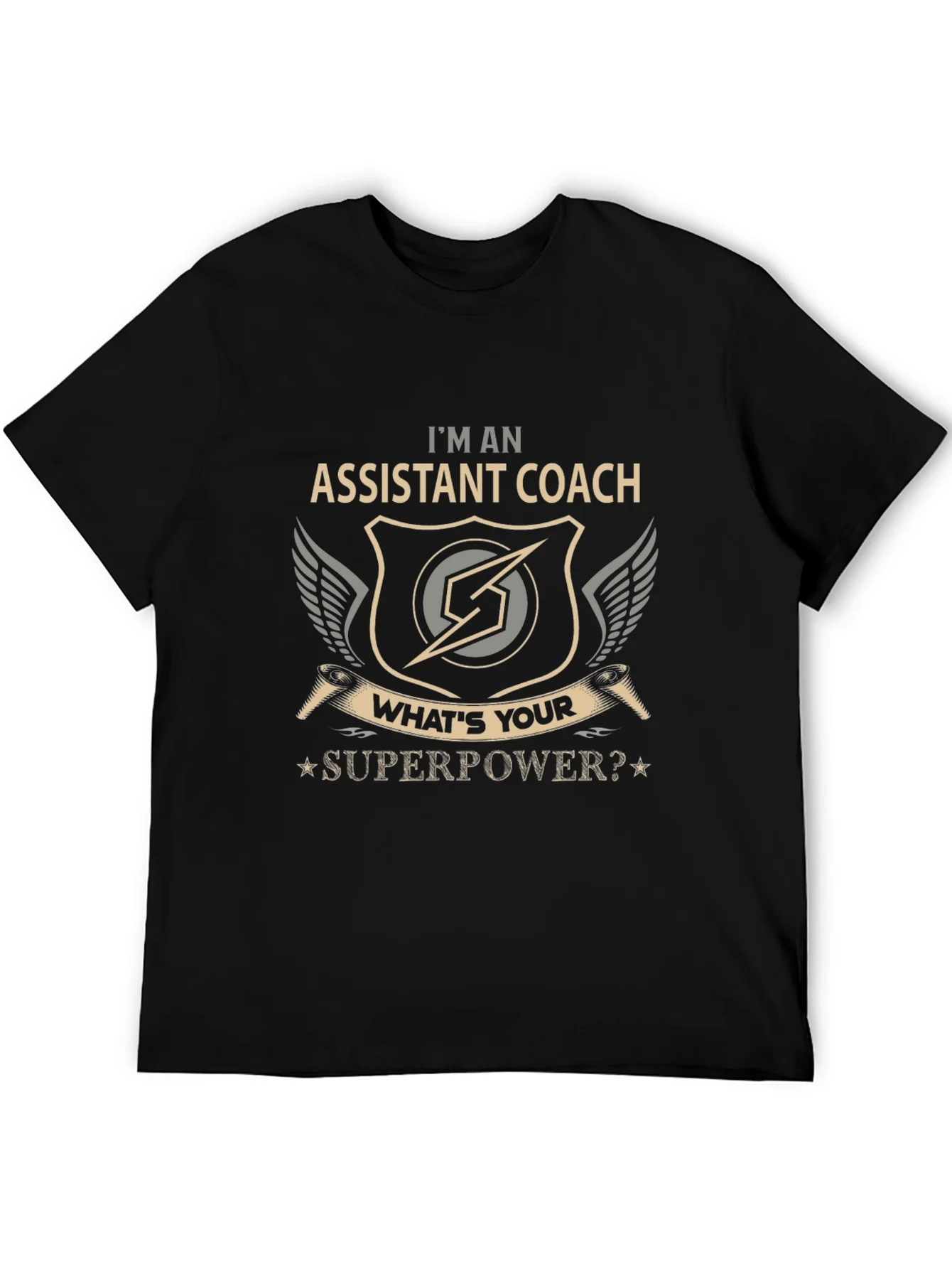 Assistant Coach Superpower Graphic T-Shirt